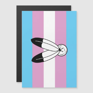 Two-Spirit Trans Pride Flag Magnetic Invitation