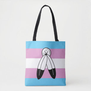 Two-Spirit Trans Pride Flag Tote Bag