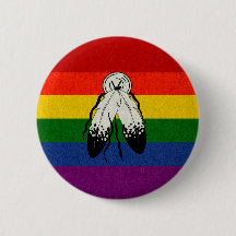 Two-Spirited Pride Flag Coloured Background Design