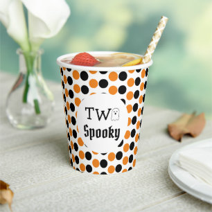 Two Spooky 2nd Birthday Paper Cups