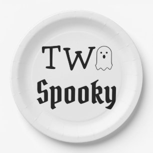 Two Spooky 2nd Birthday Paper Plate