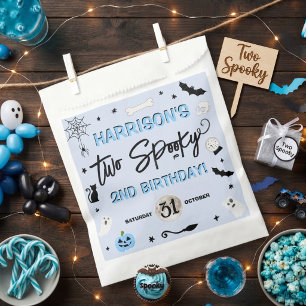 Two Spooky! Boys Halloween 2nd Birthday Party Favour Bags