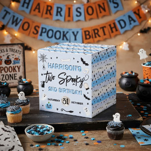 Two Spooky! Boys Halloween 2nd Birthday Party Favour Box