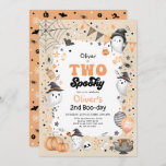 Two Spooky | Cute Halloween Ghost 2nd Birthday Invitation<br><div class="desc">Two Spooky! Cute ghost theme Halloween 2nd birthday invitation. Personalise this spooktacular invite with your details and if you want to further re-arrange the style and placement of the text,  please press the "Click to customise further" button.</div>