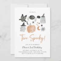 Two Spooky | Ghost Invitation | Spooky 2nd