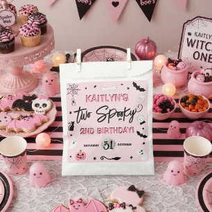 Two Spooky! Girls Halloween 2nd Birthday Party Favour Bags