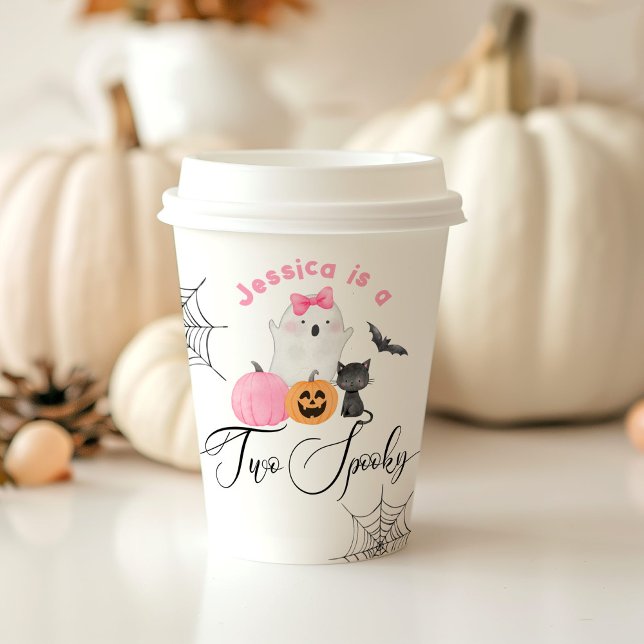 Two spooky Halloween birthday little Boo Paper Cups (Creator Uploaded)
