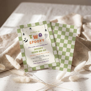 Two Spooky Halloween Colourful Birthday Invitation