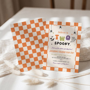 Two Spooky Halloween Colourful Birthday Invitation