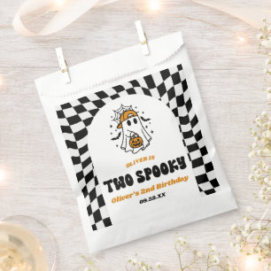 Two Spooky Halloween Retro 2nd Birthday Party Favour Bags