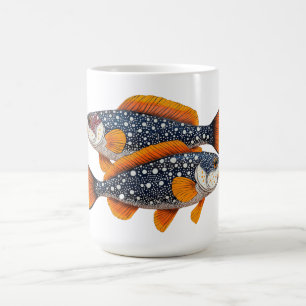 Two spotted fish coffee mug