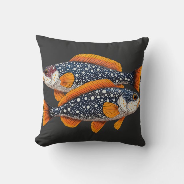 Two spotted fish cushion (Front)