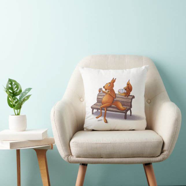 Two Squirrels Cushion (Chair)