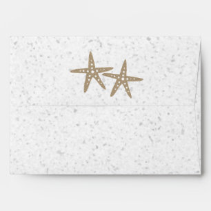 Two Starfish Beach Invitation Envelopes