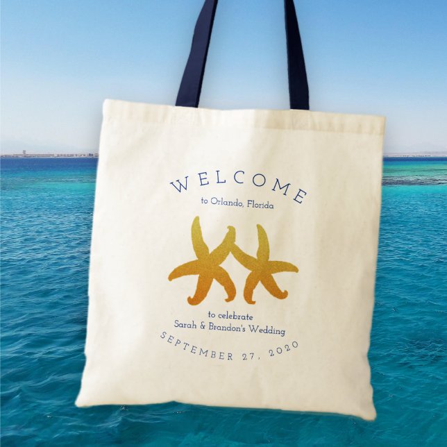 Two Starfish Destination Wedding Welcome Gift Tote (Creator Uploaded)