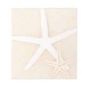 Two Starfish on a Beach Notepad