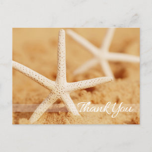 Two Starfish Thank You Postcard
