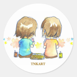 Two sticker circles (large)