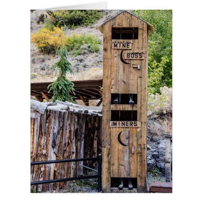 Two-Story Outhouse - Humour - Mining (Front)
