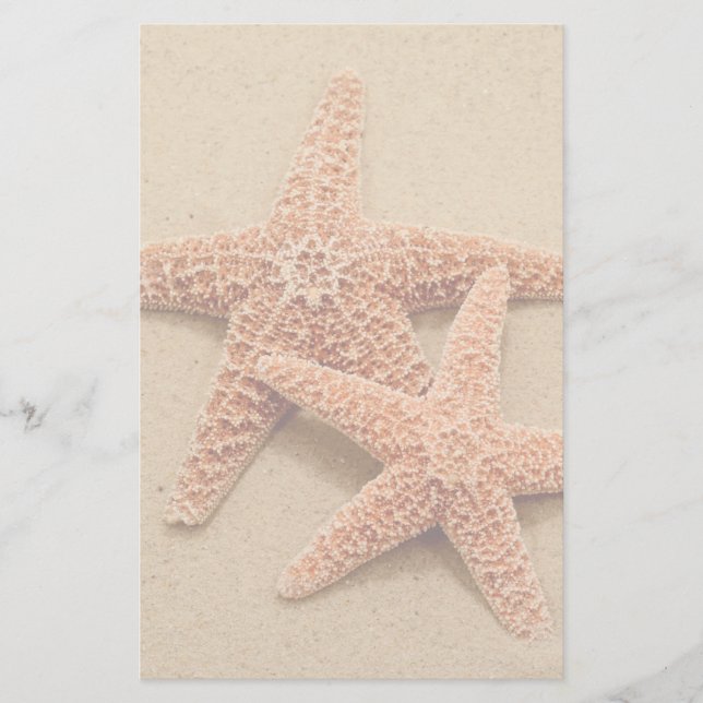 Two Sugar Starfish Stationery (Front)