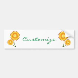 Two Sunflower Plant Thunder_Cove Bumper Sticker