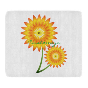 Two Sunflower Plant Thunder_Cove Cutting Board