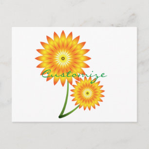 Two Sunflower Plant Thunder_Cove Postcard