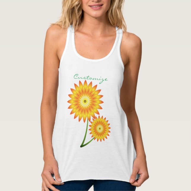 Two Sunflower Plant Thunder_Cove  Singlet (Front)