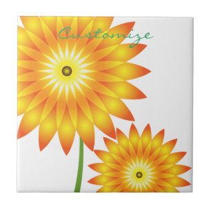 Two Sunflower Plant Thunder_Cove Tile