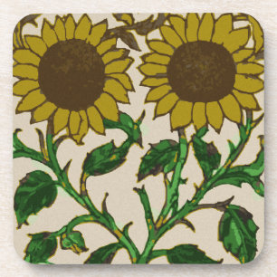 Two Sunflowers Coaster