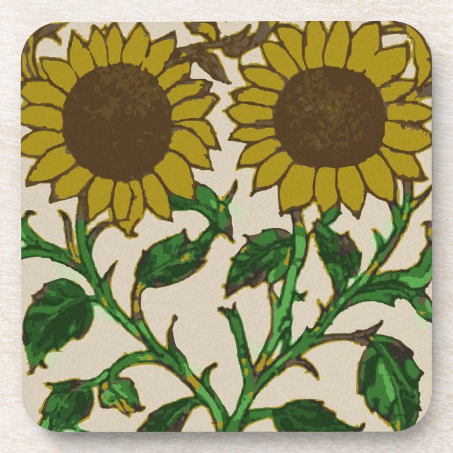 Two Sunflowers Coaster (Front)