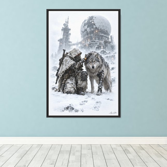 Two Survivors Canvas Print (Insitu(Wood Floor))