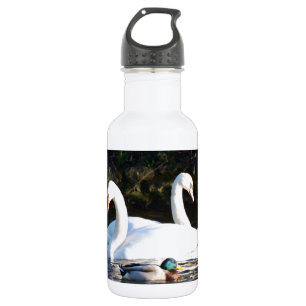Two Swans And A Duck 532 Ml Water Bottle