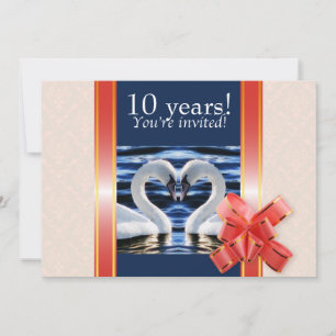 Two swans invitation