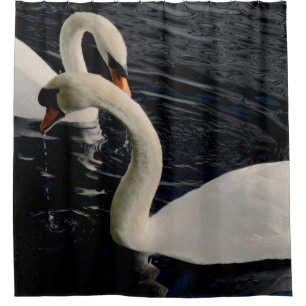 Two Swans Shower Curtain