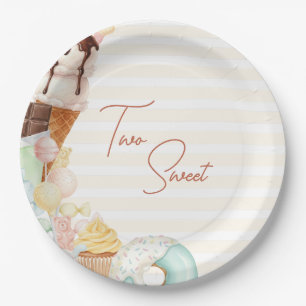 Two Sweet 2nd Birthday Candy Party Plates