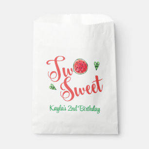 Two Sweet 2nd Birthday Favour Bags