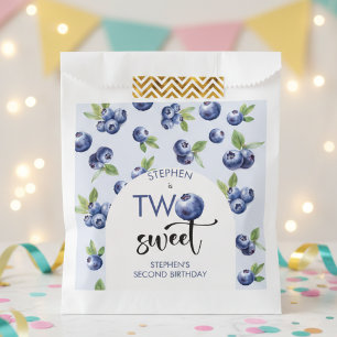 Two sweet blueberries kids birthday favour bags