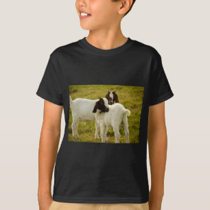 Two Sweet Boer Goats in Field Farm Animals Photo T-Shirt