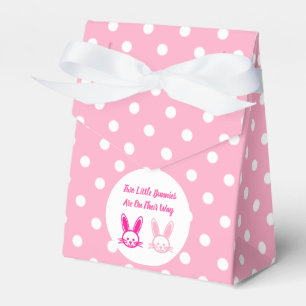 Two Sweet Bunnies Twin Girls Favour Box