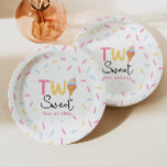 Two Sweet Ice Cream Second 2nd Birthday Party Paper Plate<br><div class="desc">These are Two Sweet Ice Cream Second 2nd Birthday Party Paper Plates!</div>