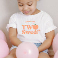 Two Sweet Peach Fruit Second 2nd Birthday Party