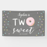 Two Sweet Pink Donut 2nd Birthday Party