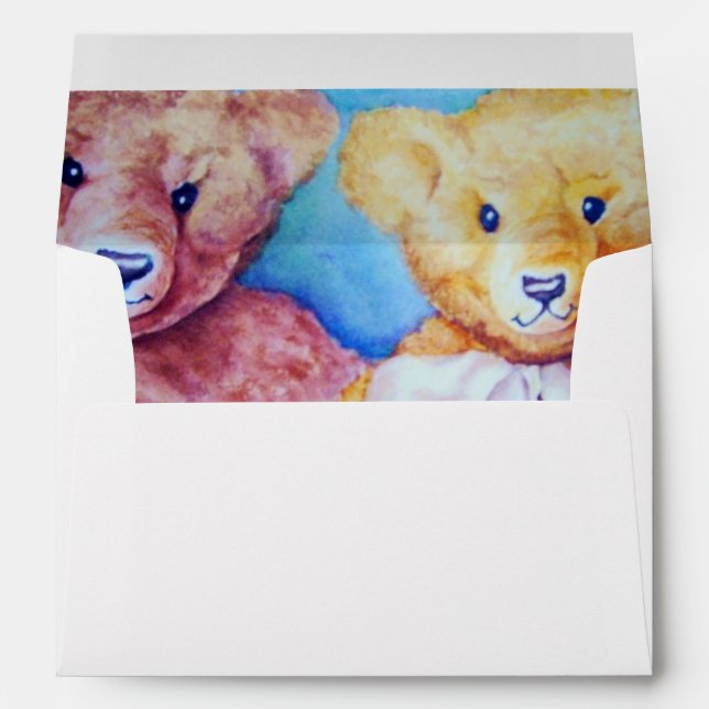 TWO SWEET TEDDY BEARS ENVELOPE (Back (Bottom))