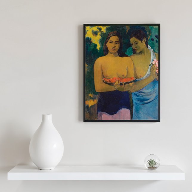Two Tahitian Women (1899) by Paul Gauguin Poster (Creator Uploaded)