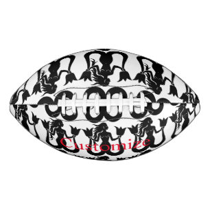 Two-Tail Mermaid Silhouette Thunder_Cove Football