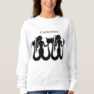 Two-Tail Mermaid Silhouette Thunder_Cove Sweatshirt