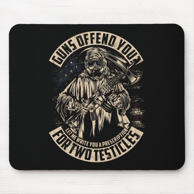 Two Testicles Mouse Pad (Front)