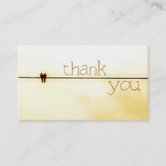 TWO - Thank You Business Card