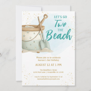 Two The Beach Boys Second Birthday  Invitation